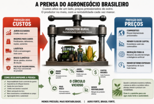 A prensa do agronegócio: como o custo do crédito sufoca a rentabilidade no campo