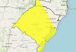 Alerta amarelo indica risco de temporais e granizo no Rio Grande do Sul neste domingo