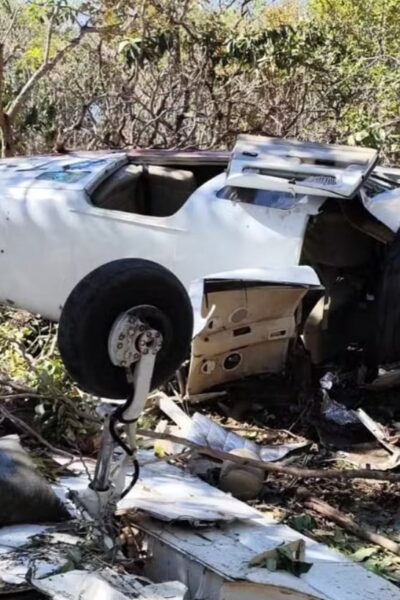 Queda de aeronave em área rural do Tocantins deixa dois mortos