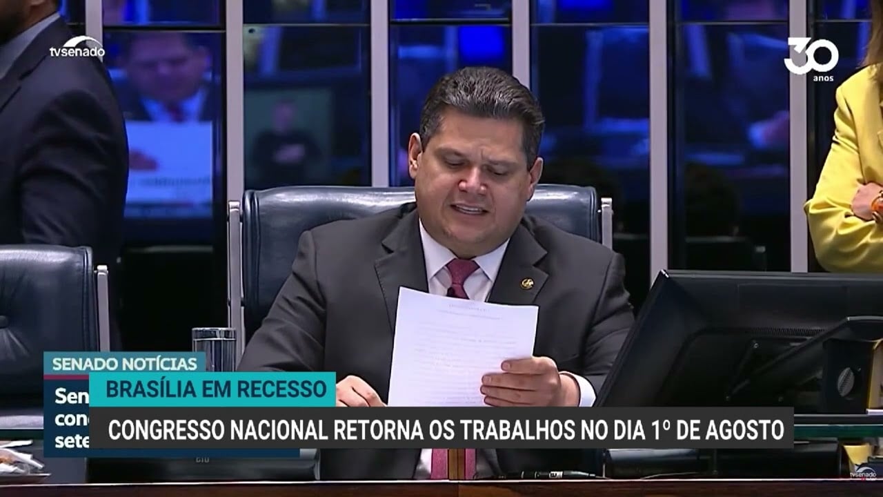 Congresso Nacional define cronograma de esforço concentrado para agosto