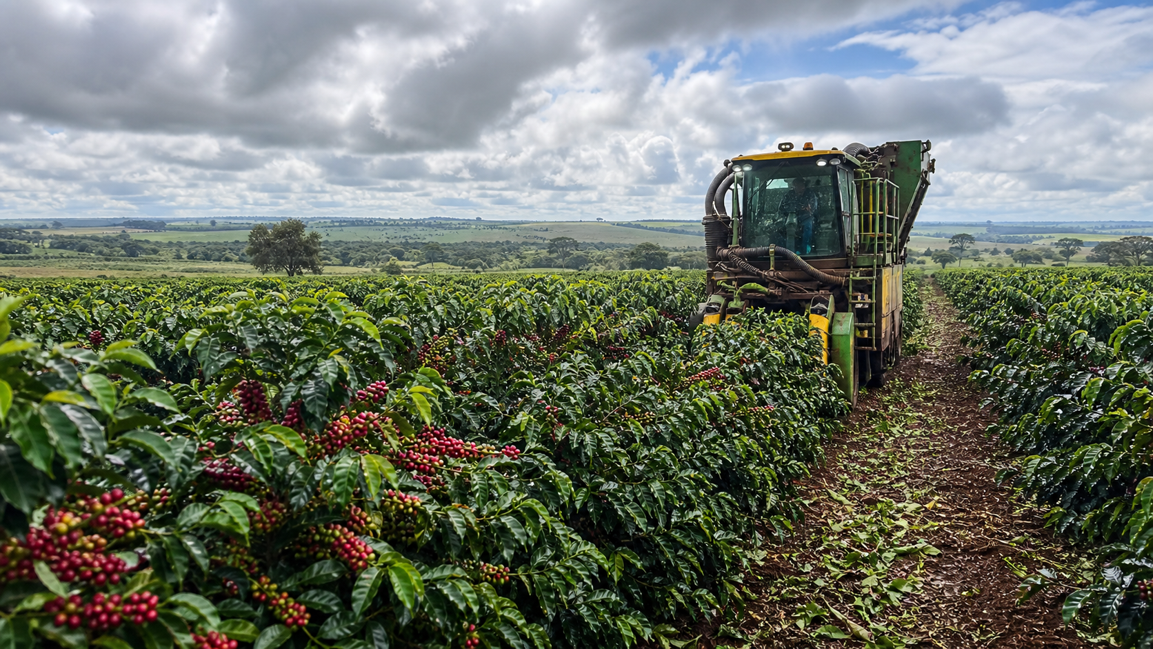 Colheita de café no Cerrado Mineiro atinge 51% da safra 2026/27