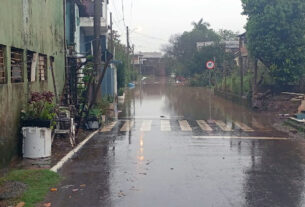 Elevação do rio Caí força saída de famílias em São Sebastião do Caí