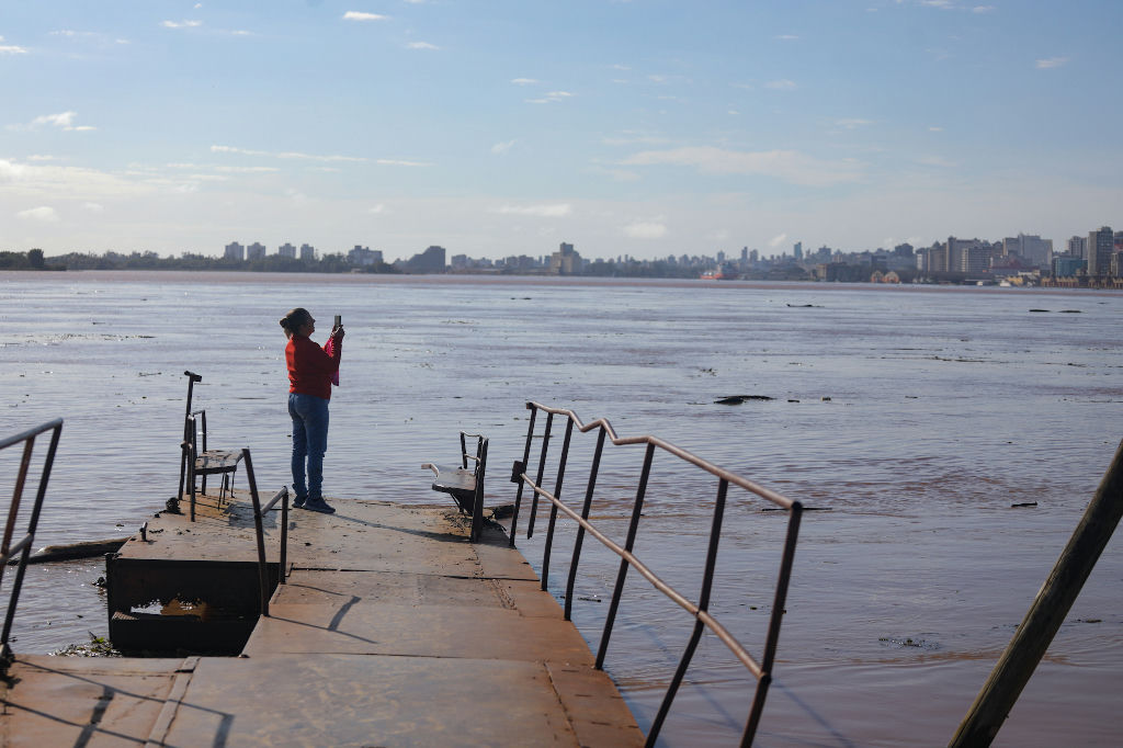 Nível do rio Jacuí apresenta recuo em Eldorado do Sul enquanto Guaíba mantém estabilidade