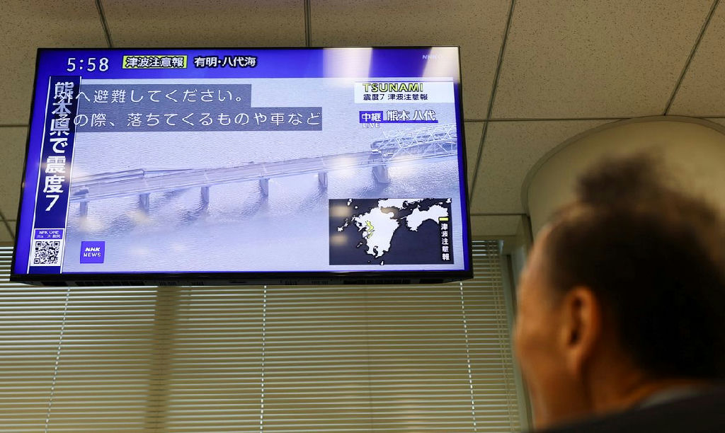 Terremoto de magnitude 7,1 atinge o sul do Japão e provoca alertas de evacuação