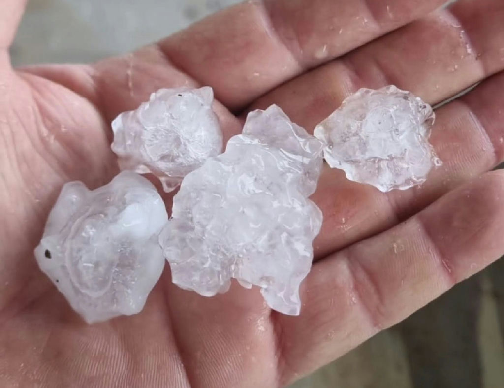 Granizo atinge diversas regiões do Rio Grande do Sul e Defesa Civil emite alerta