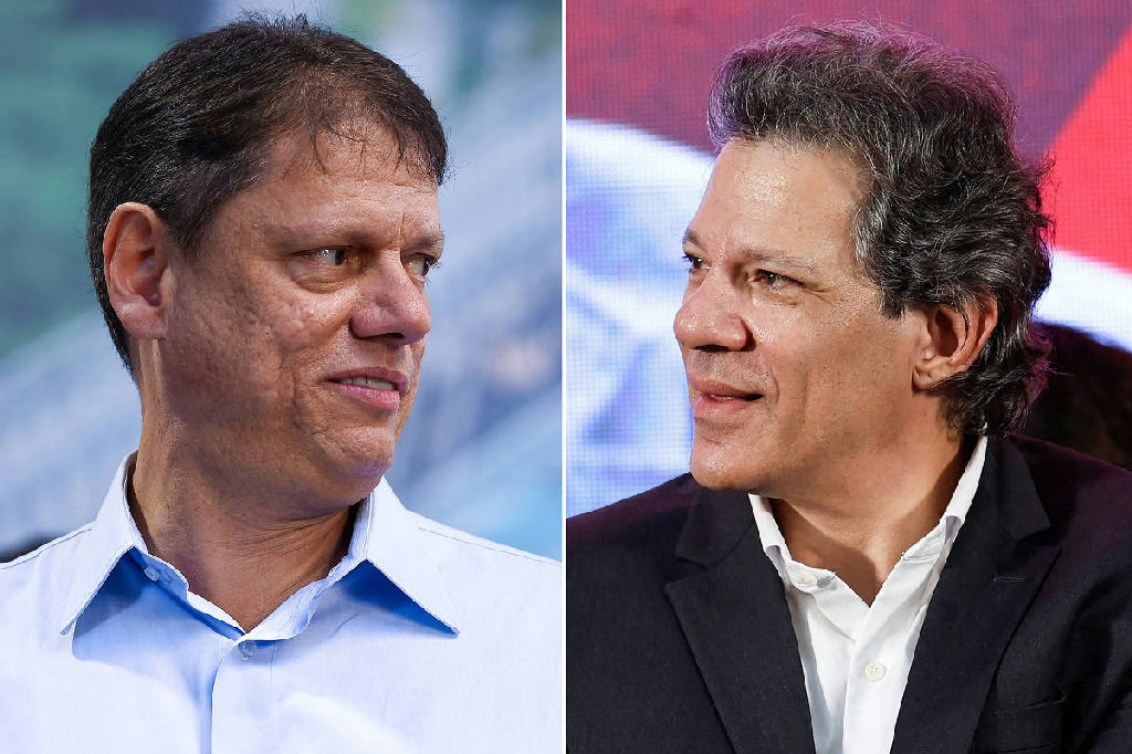 Tarcísio e Haddad elevam tom em primeiro debate sobre educação e segurança em São Paulo