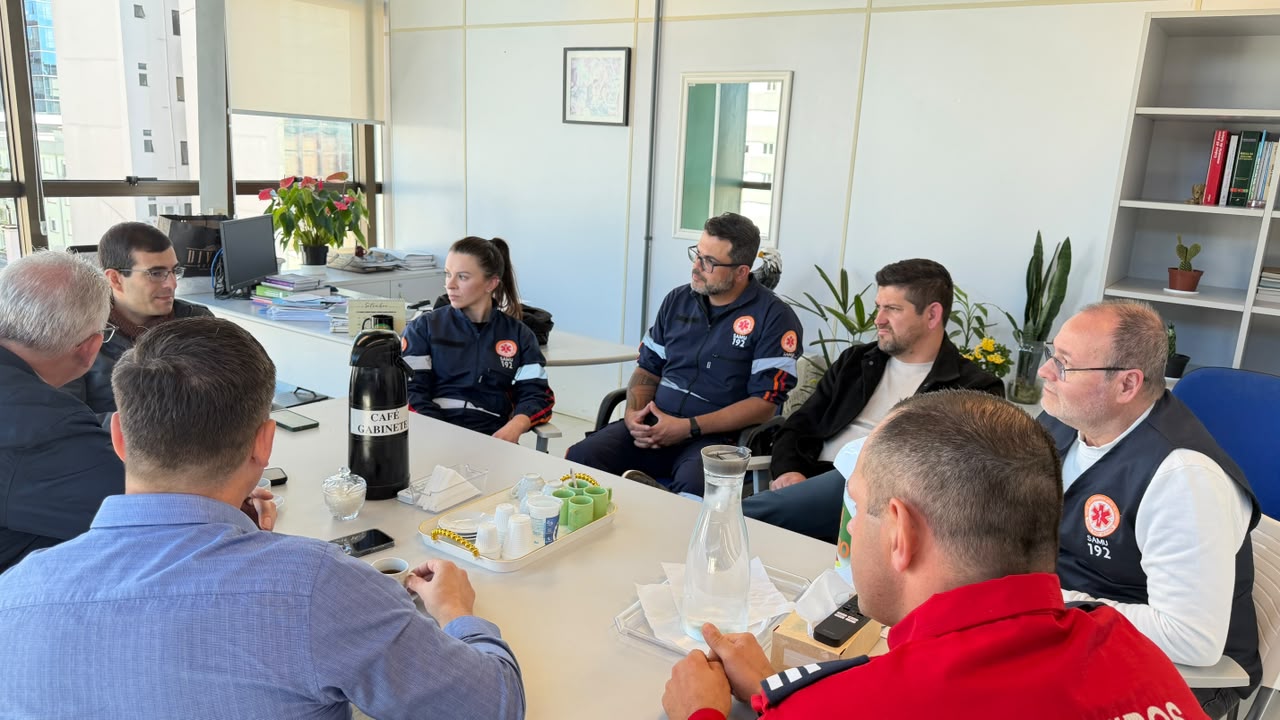 Administração Municipal se reúne com direção regional do SAMU para avaliar atendimentos em Nova Petrópolis