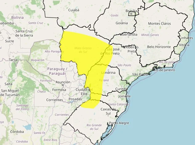 Alerta de tempestade: chuvas intensas e ventos fortes em seis estados brasileiros