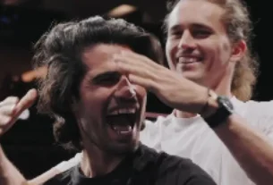 Alexander Zverev e Carlos Alcaraz protagonizam momento inusitado nos treinos da Laver Cup