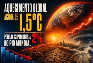 Aquecimento global acima de 1,5°C pode causar perdas superiores a 2% do PIB mundial