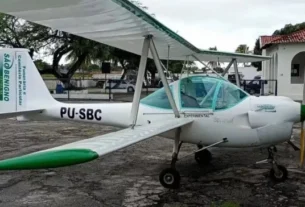 Avião monomotor cai em milharal em Sergipe; piloto era proprietário de funerária