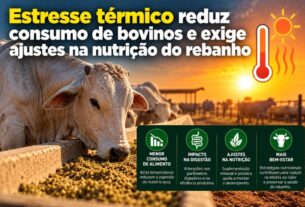 Calor excessivo prejudica alimentação do gado e força adaptação na dieta dos animais