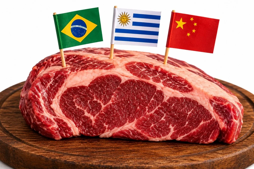 China veta uso de cota uruguaia pelo Brasil e tarifa de carne bovina deve subir