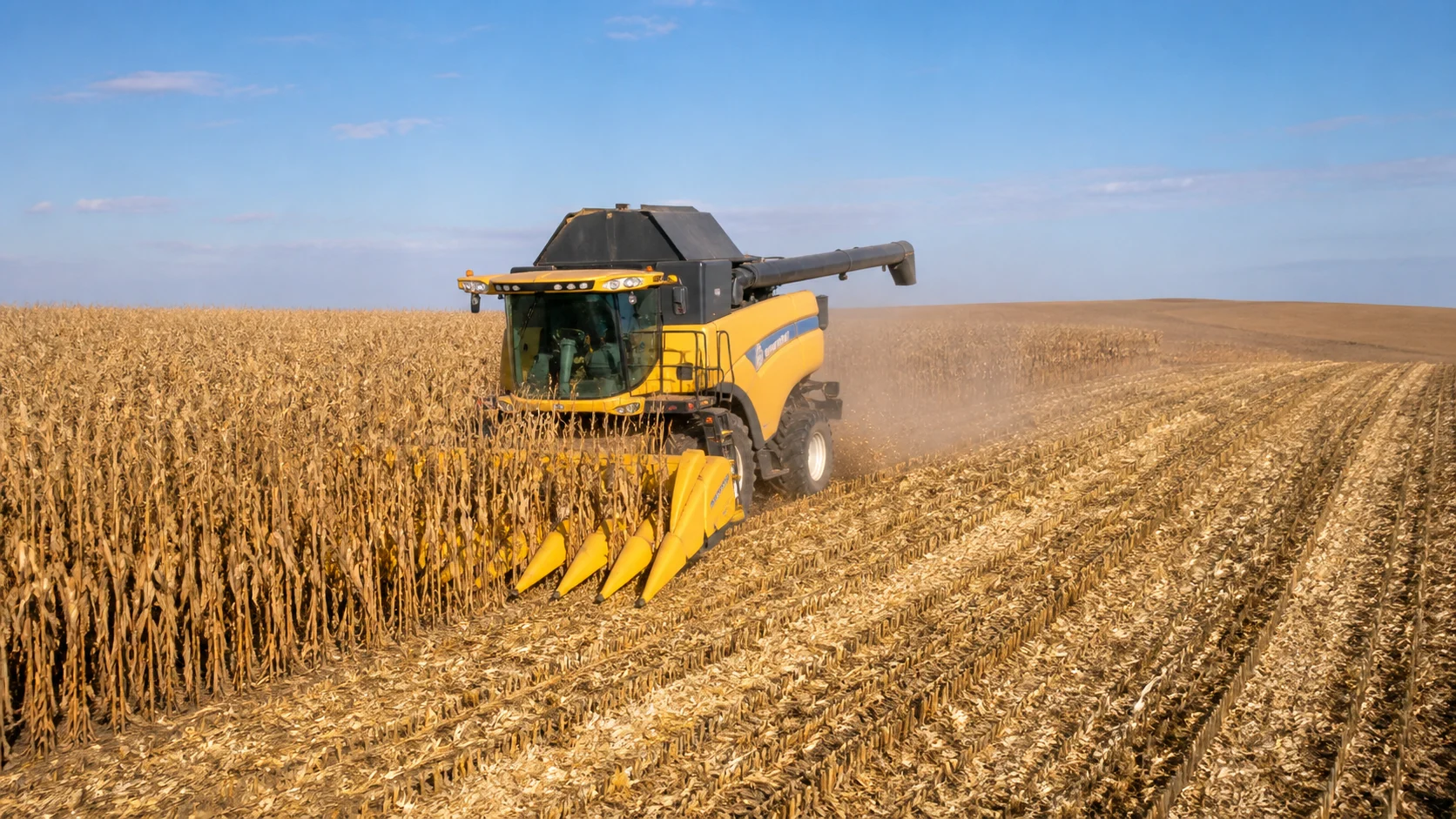 Conab aponta que colheita de milho safrinha atinge 98,1% da área plantada no país