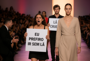Conflito na Semana de Moda de Nova York: protesto da PETA gera polêmica e confrontos