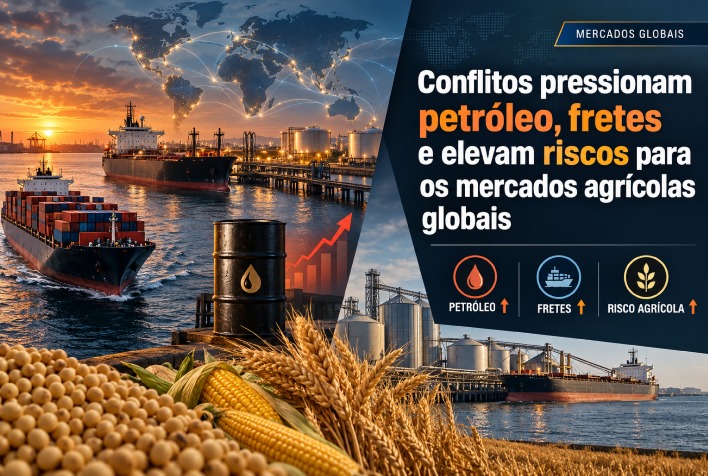 Conflitos geopolíticos ameaçam mercados agrícolas globais