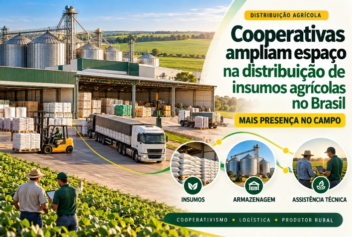 Cooperativas ganham protagonismo na distribuição de insumos agrícolas no Brasil