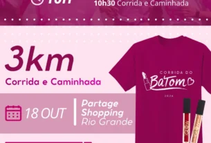 Corrida do Batom 2026 altera cronograma e confirma data em Rio Grande