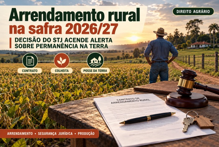 Decisão do STJ altera regras de segurança jurídica no arrendamento rural para a safra 2026/27