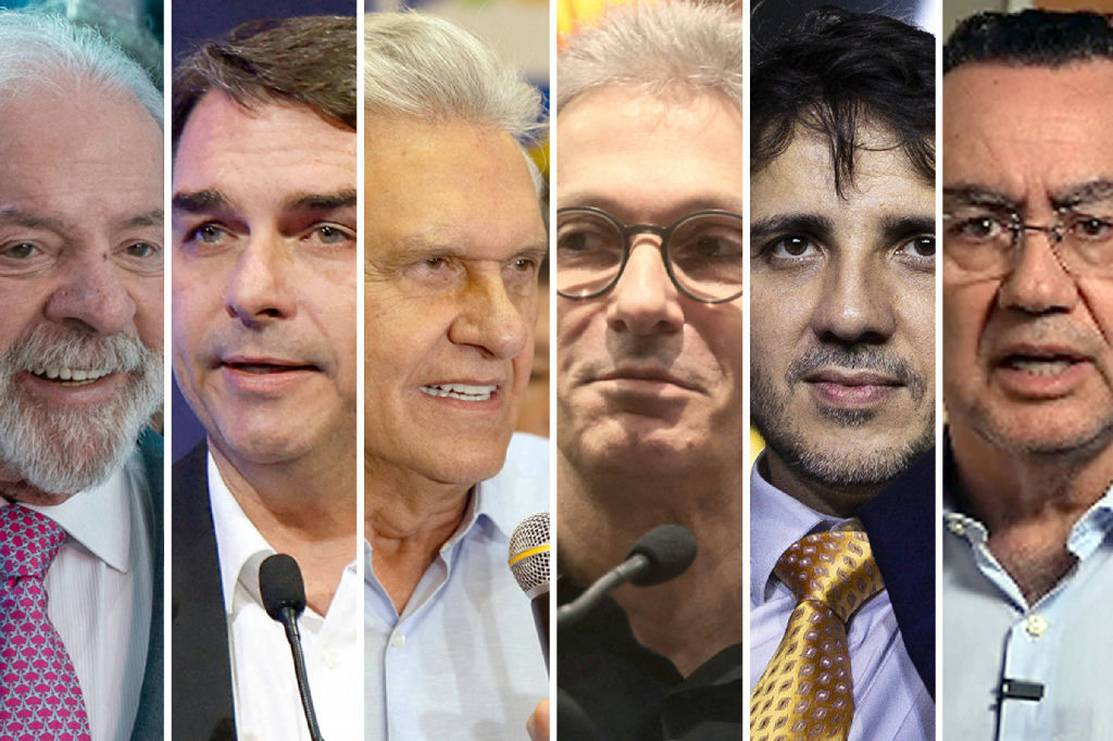 Flávio Bolsonaro lidera preferência entre eleitores de Zema, Renan, Caiado e Cury