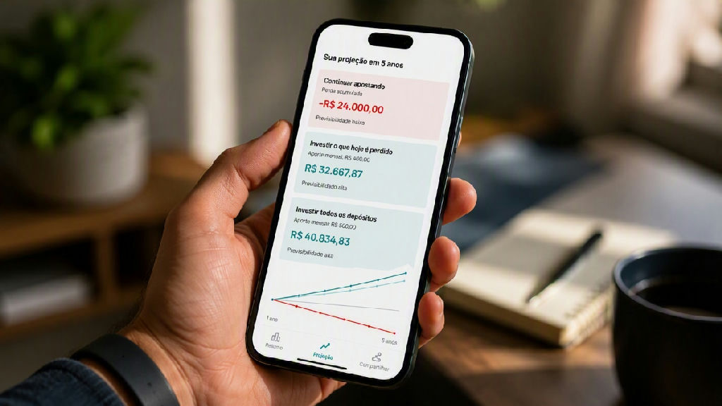 Impacto das apostas: nova calculadora revela o custo real das bets para o seu patrimônio