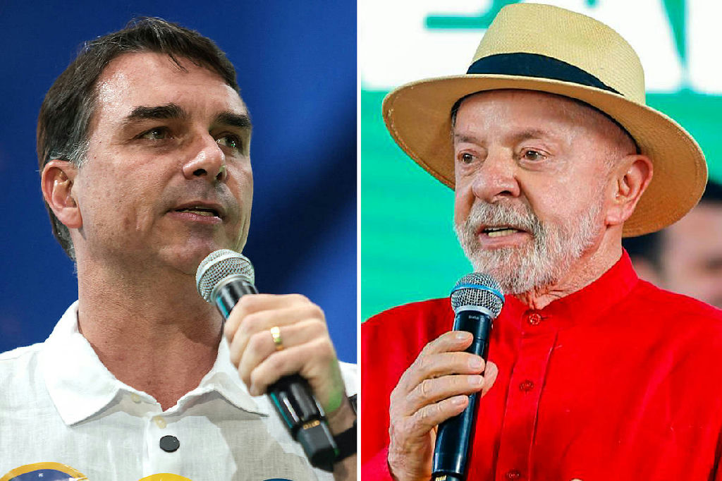 Na reta final da propaganda eleitoral, Flávio Bolsonaro e Lula intensificam embate
