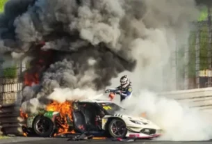 Piloto arrisca a própria vida para resgatar colega de carro em chamas no China GT
