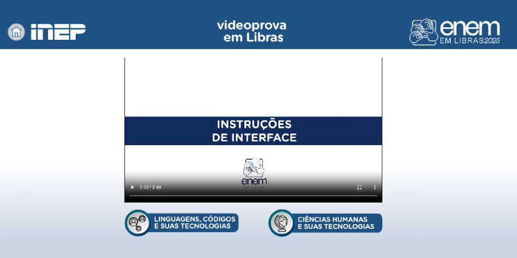 Plataforma Enem Libras amplia acervo e disponibiliza videoprovas de 2017 a 2025