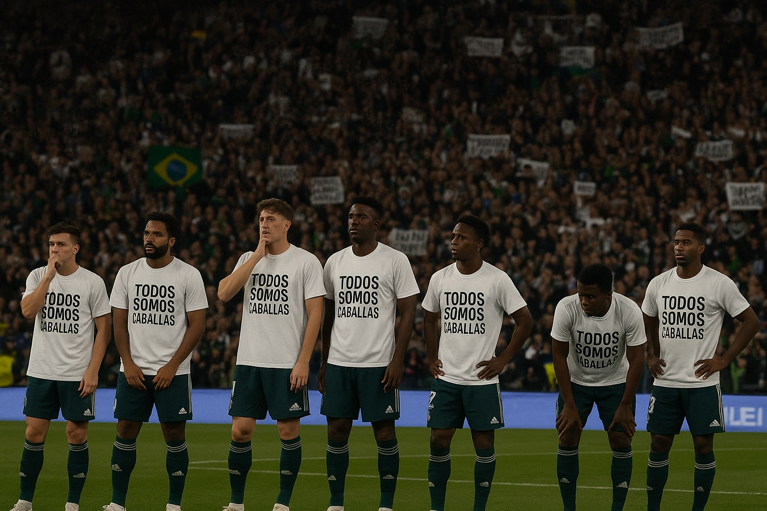 Polêmica antes da vitória do Real Madrid: jogadores não aderem a gesto de apoio a Ceuta