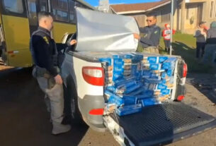 Polícia Rodoviária Federal apreende carga de cigarros contrabandeados em Vacaria