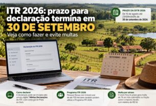 Prazo para entrega do ITR 2026 encerra em 30 de setembro