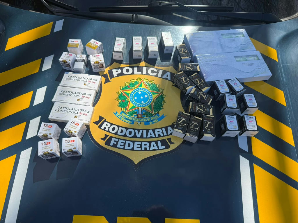 PRF apreende anabolizantes e medicamentos ilegais na Br-470 em Bento Gonçalves