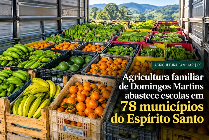 Produção de Domingos Martins leva agricultura familiar a escolas de 78 cidades e gera lucro nacional