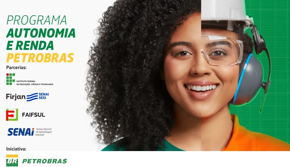 Programa Autonomia e Renda Petrobras oferece 40 vagas para cursos gratuitos no Senai de Esteio e Porto Alegre
