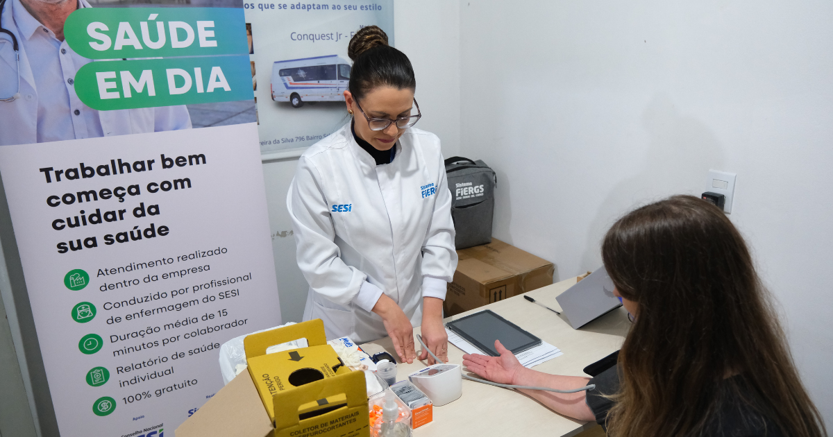 Programa do Sistema FIERGS oferece avaliação de saúde gratuita para trabalhadores de micro e pequenas indústrias