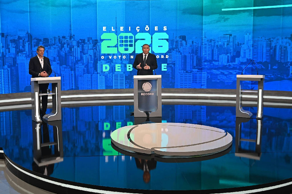 Propaganda de Haddad explora ausência de Tarcísio em debate da TV Record