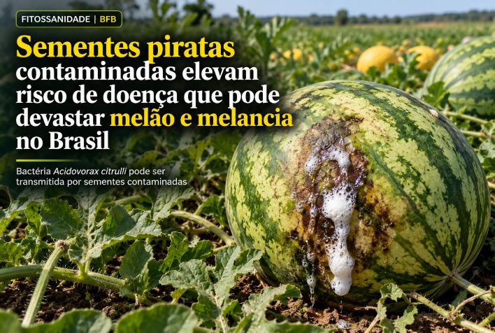 Sementes piratas ameaçam lavouras de melão e melancia com bactéria devastadora
