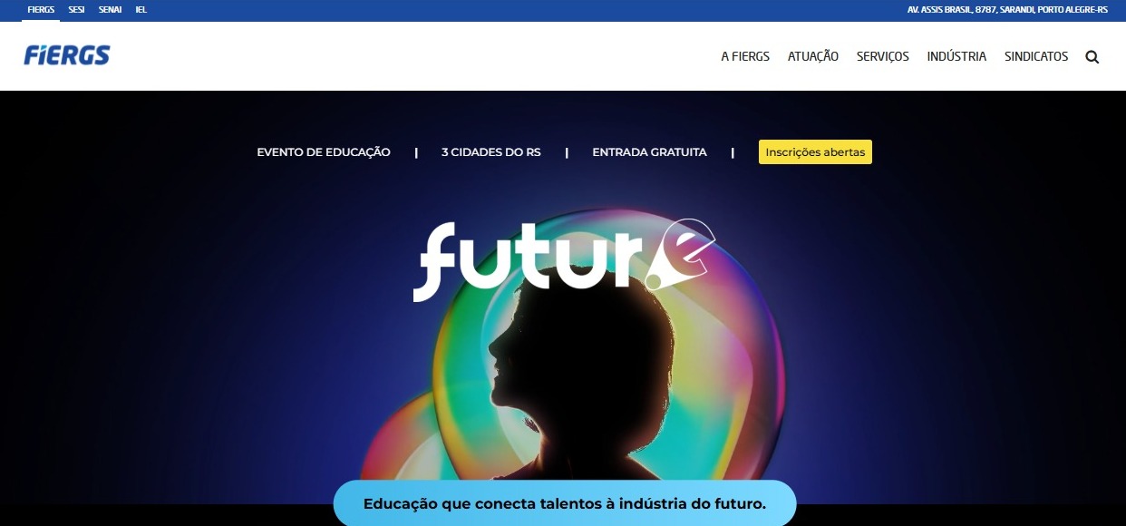 Sistema FIERGS lança edição 2026 do Futur.e com etapas inéditas no interior do estado