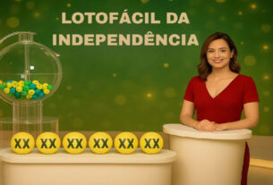 Sorteio da Lotofácil da Independência 2026 acontece hoje com prêmio de R$ 300 milhões