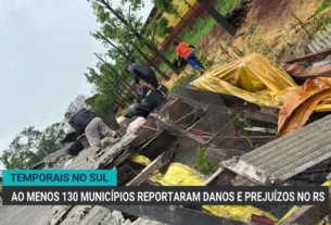 Temporais no Rio Grande do Sul deixam rastro de destruição em 130 municípios