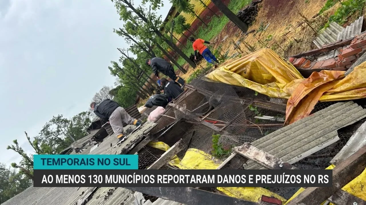 Temporais no Rio Grande do Sul deixam rastro de destruição em 130 municípios