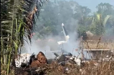 Três pessoas morrem após queda de aeronave em fazenda de Mato Grosso