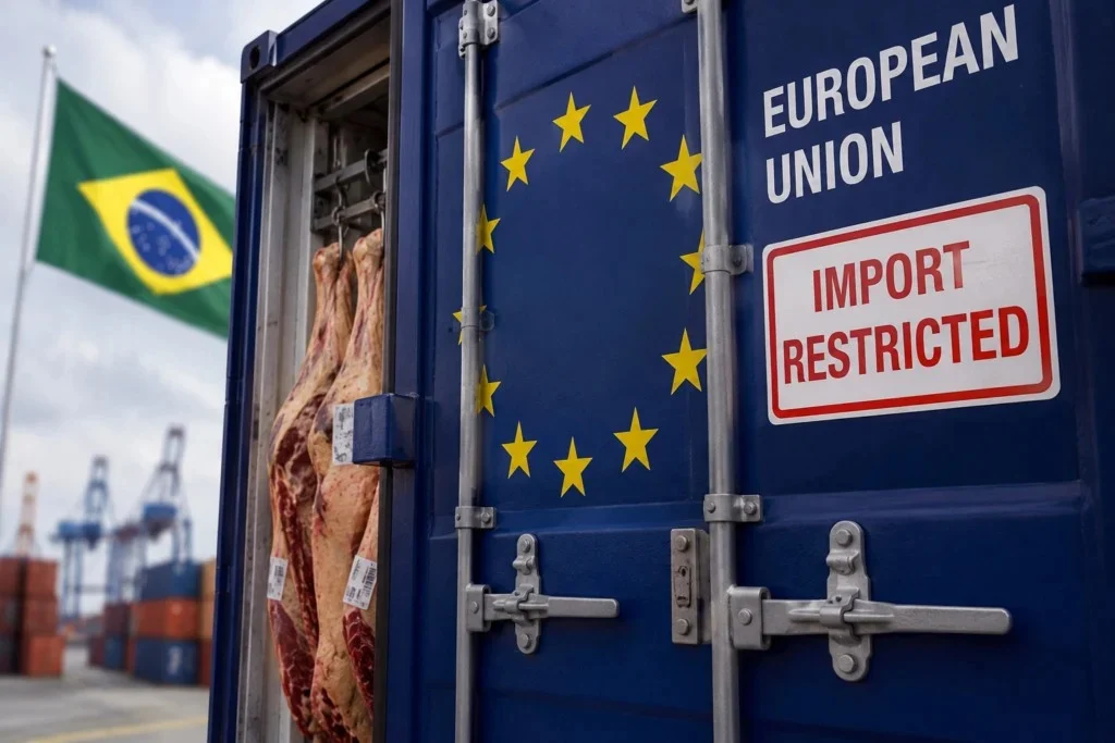 União Europeia suspende importação de carne brasileira e gera alerta no setor agro