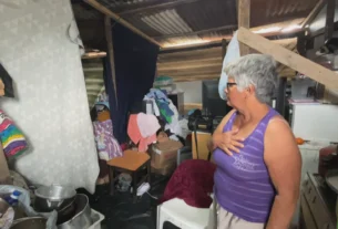 A dura realidade das famílias que enfrentam as cheias do Rio Uruguai em Uruguaiana