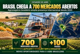 Brasil atinge marca de 700 novos mercados abertos para o agronegócio