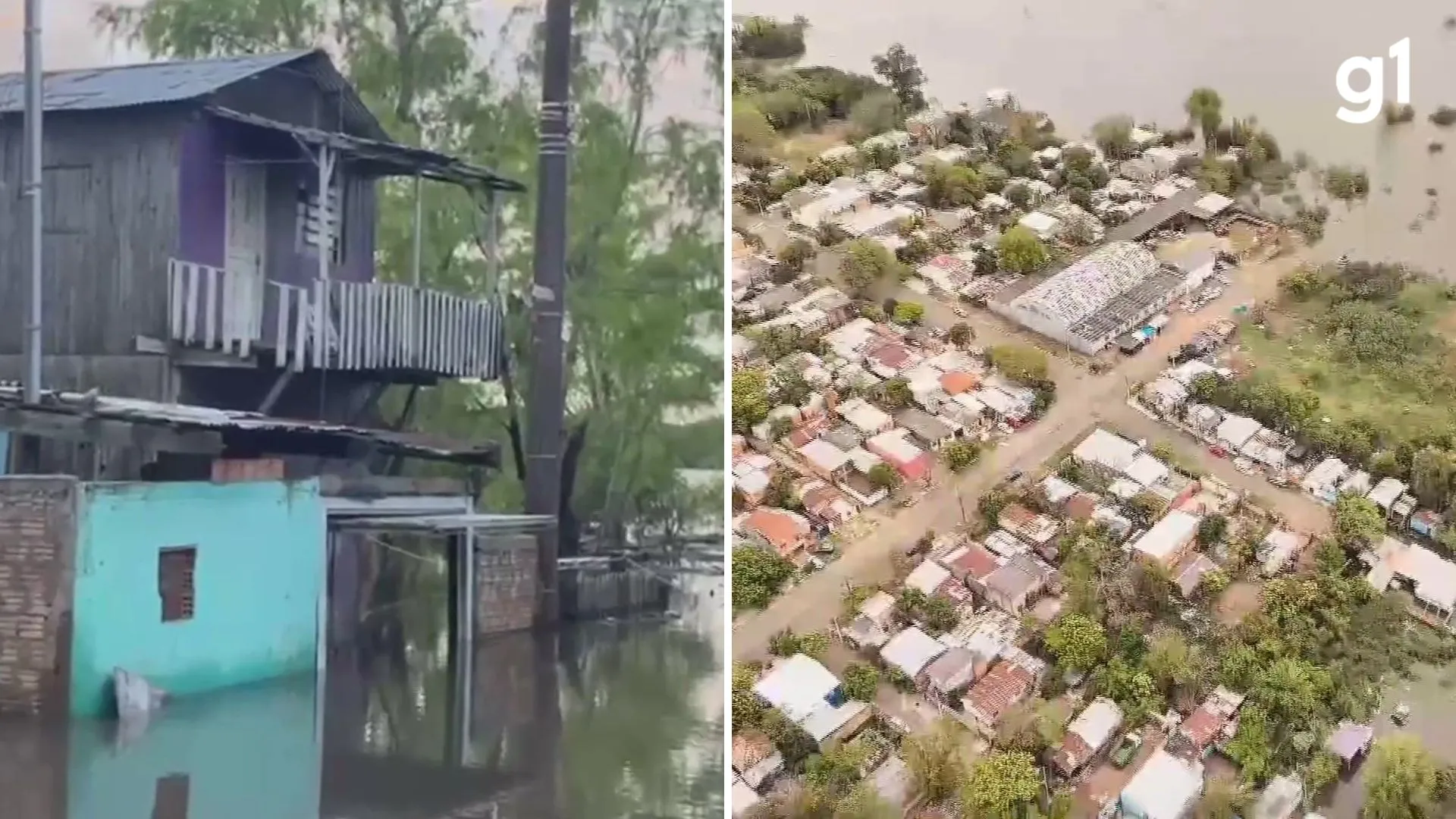 Cheia do rio Uruguai desabriga centenas no Rio Grande do Sul