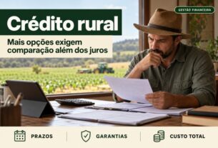 Crédito rural exige análise estratégica que vai além das taxas de juros