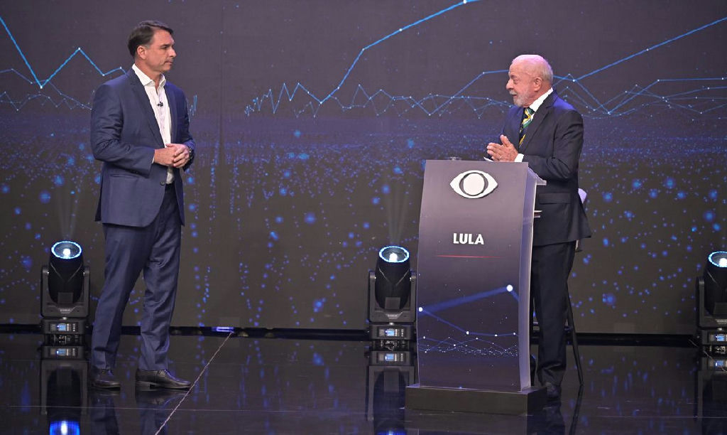 Debate entre lula e flávio bolsonaro na TV band marca início da corrida eleitoral