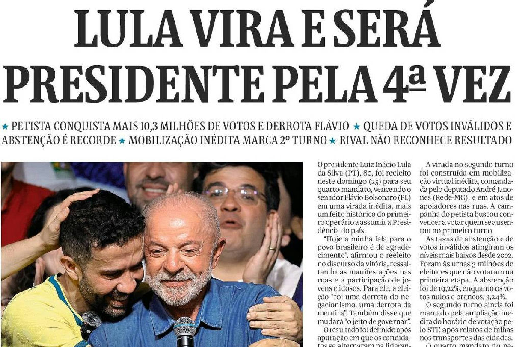 Edições impressas extras da Folha com o resultado eleitoral se esgotam em São Paulo