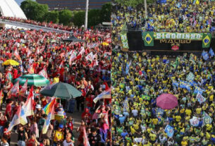 Eleições em Brasília mostram divisão e discursos de democracia